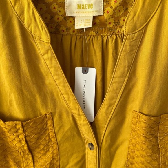 Anthropologie Marlie Button-Front Tunic dress - Picture 3 of 6